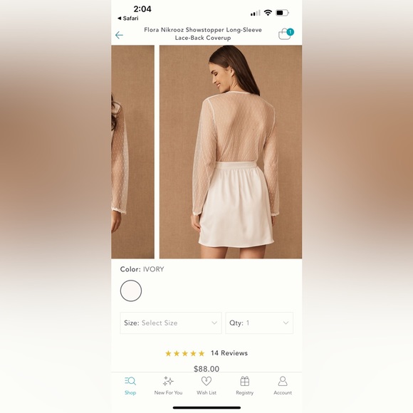 From Anthropologie. Bridal get ready robe - Picture 2 of 4